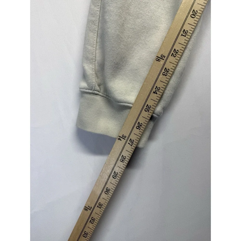 Nike Jogger‎ Sweatpants Mens Medium Beige fleece Athletic drawstring back pocket